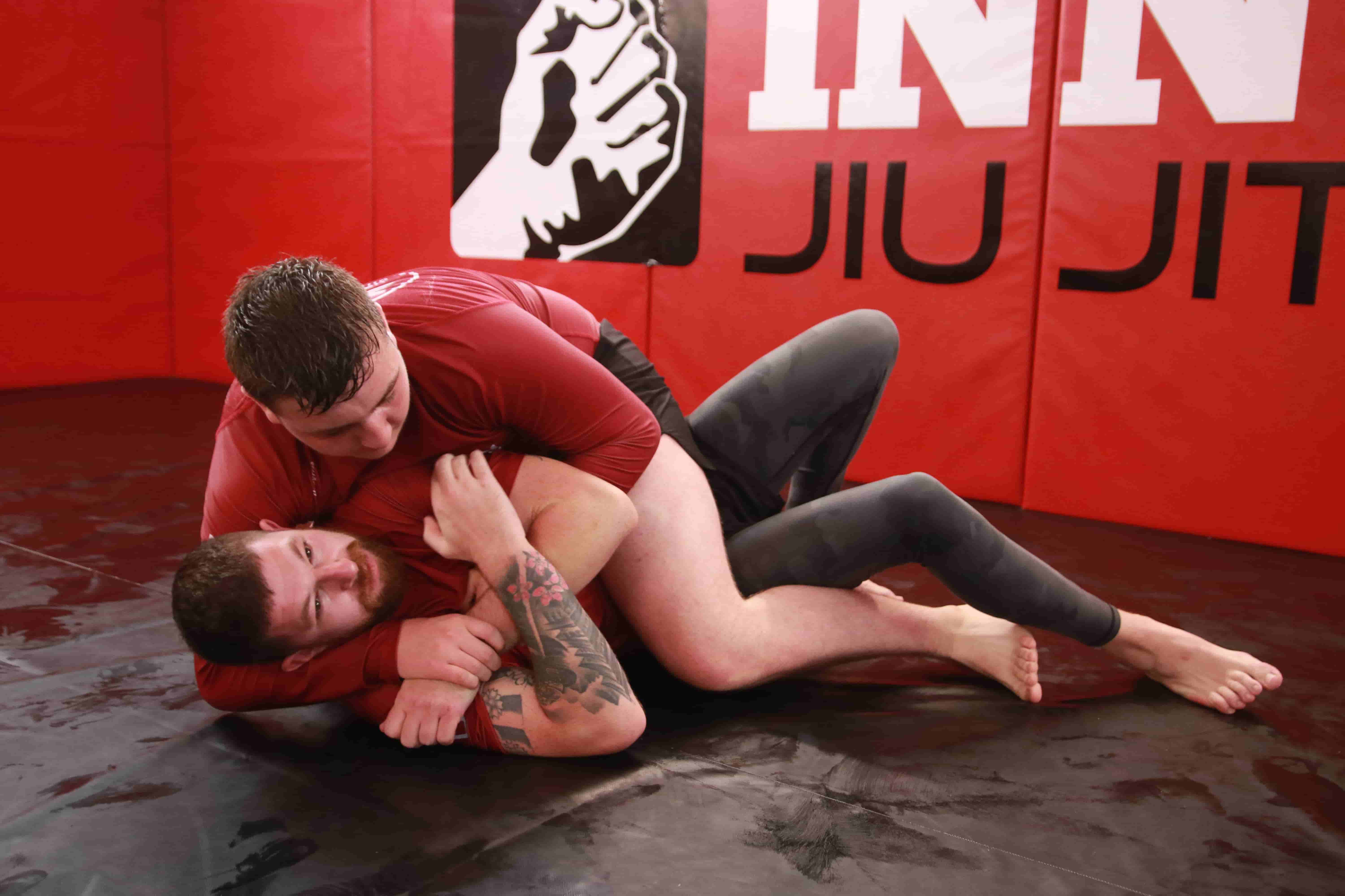No-gi grappling training at Innovation Jiu Jitsu